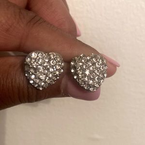 Heart shaped Cubic zirconia earrings